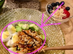 セルフケア　納豆麹　アボカド　茹で卵