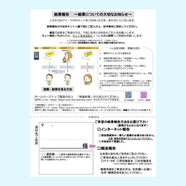 検査結果についての大切なお知らせ