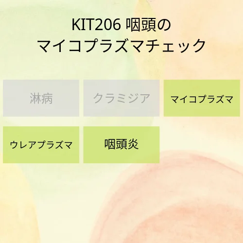 咽頭のマイコプラズマチェック